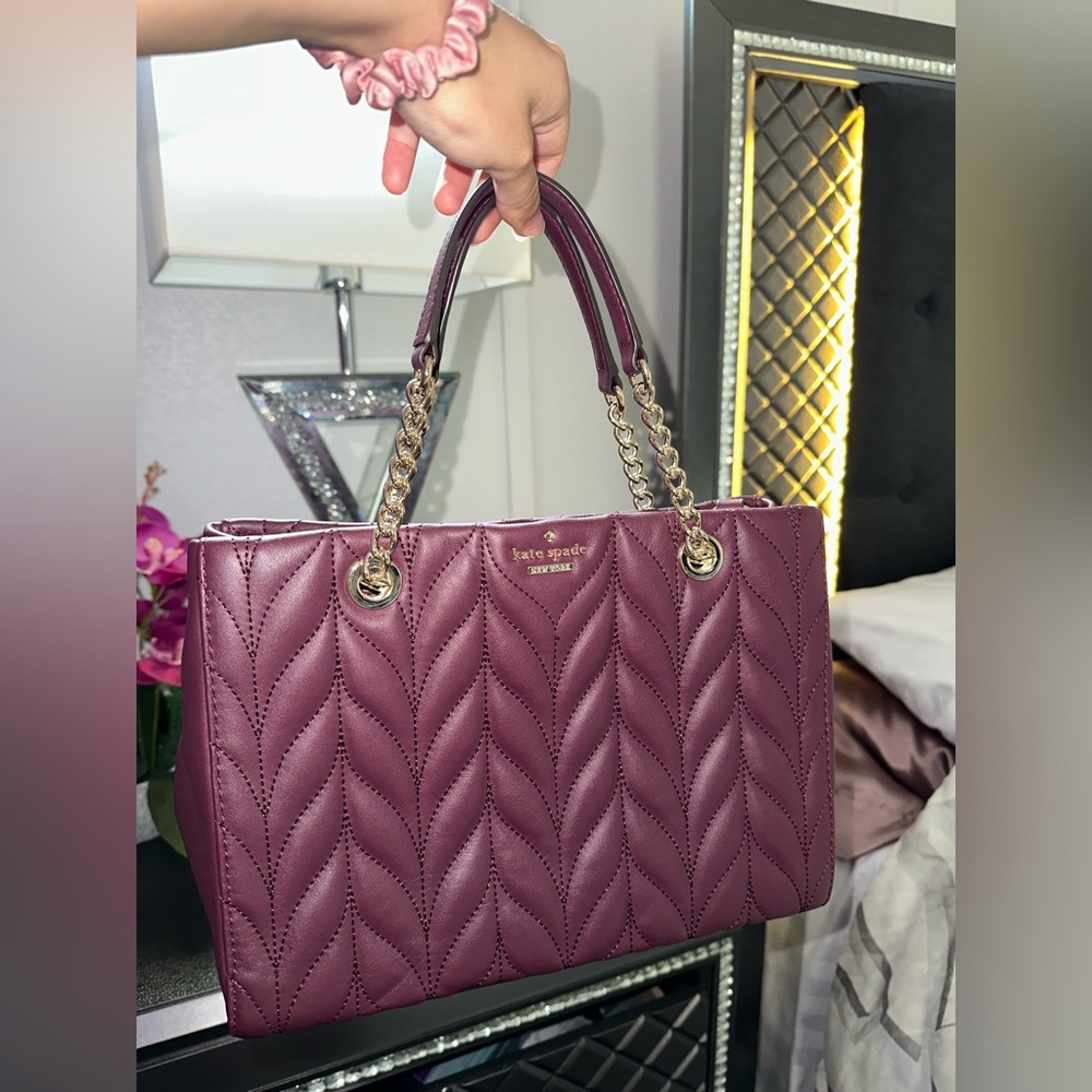 Kate Spade Meena Briar Lane Quilted Bag
Plum